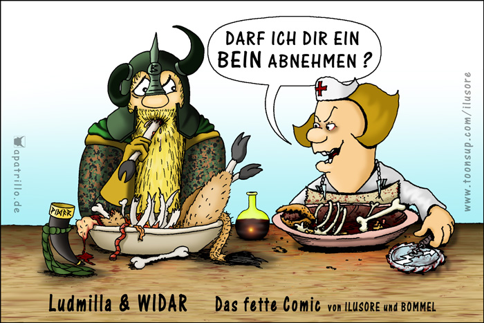 Cartoon: Ludmilla & Widar 1