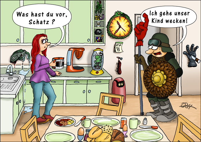 Cartoon: Sonntagmorgen! 1