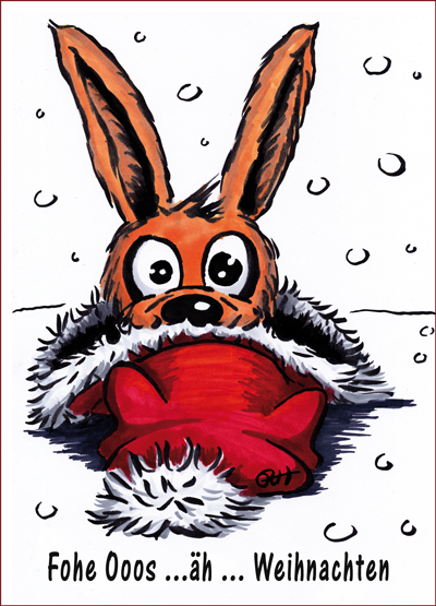 Illustration: X-mas-Hasi 1