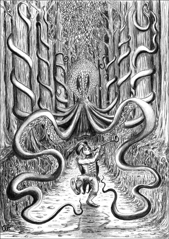 Illustration: Das Flöten im Walde 1