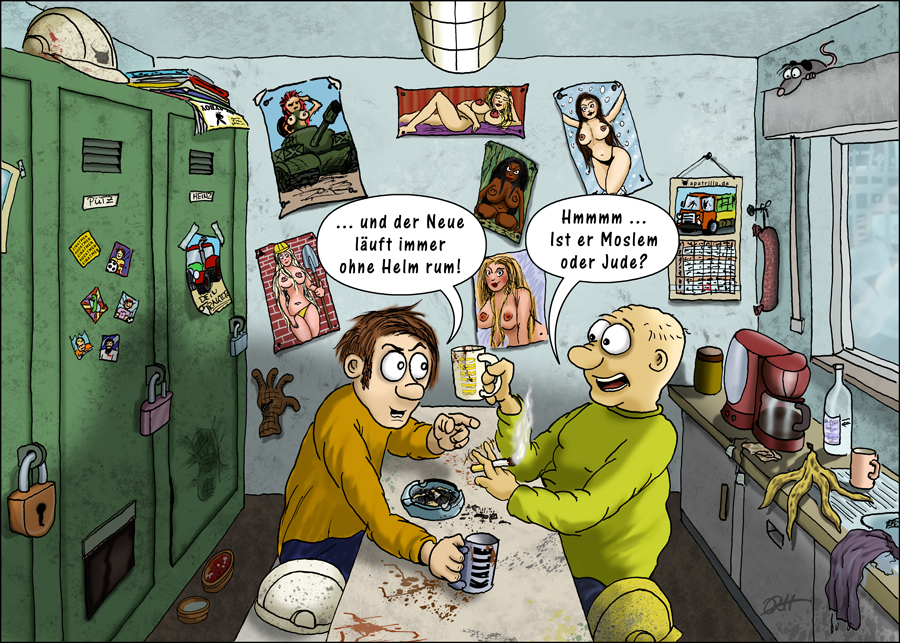 Cartoon: Ohne Helm 1