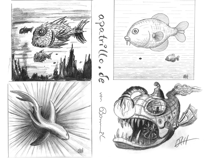 Illustration: Fisch-Scribble 1