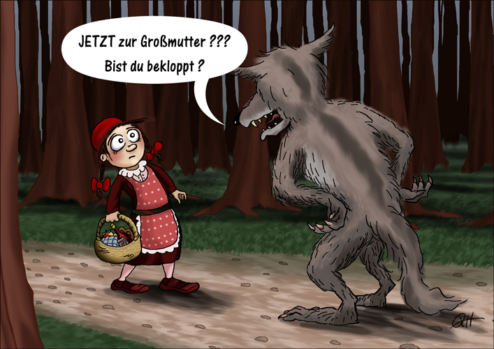 Cartoon: Rotkäppchen 1