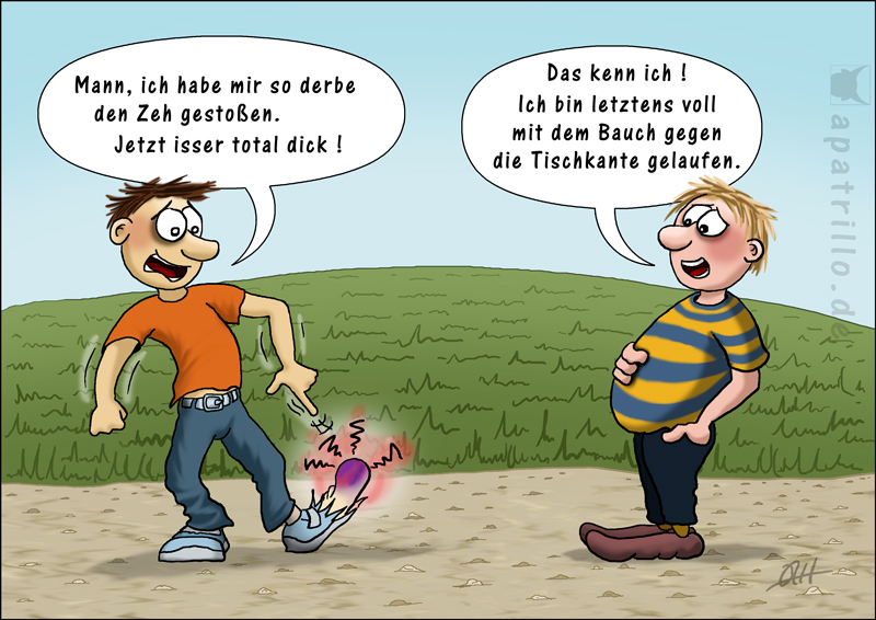 Cartoon: Autsch 1