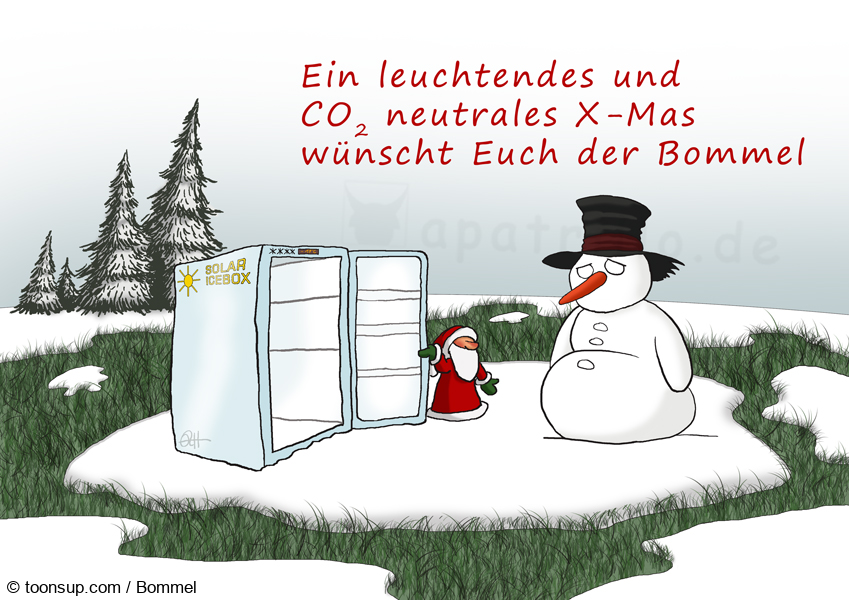 Cartoon: Frohe CO2-Weihnachten 1
