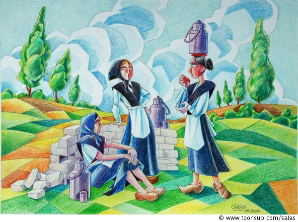 Illustration: Leiteiras (Milkmaids) 1