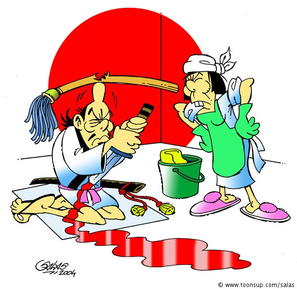 Cartoon: Harakiri 1