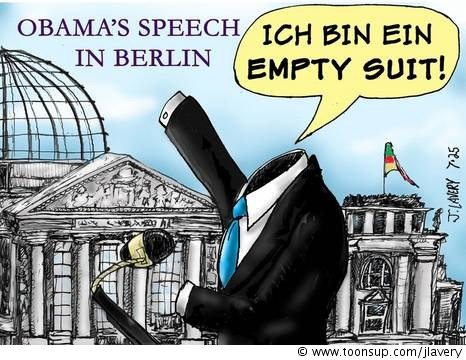 Cartoon: Obama in Berlin 1