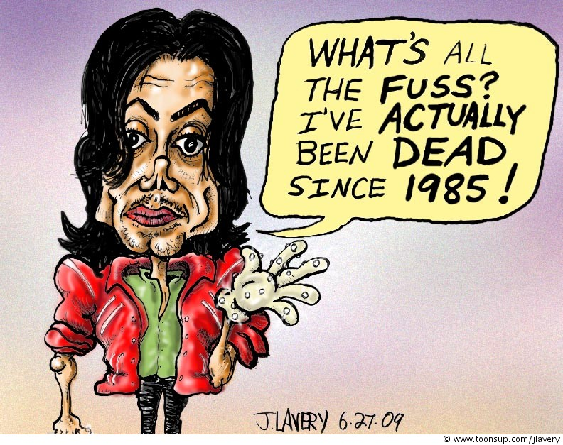 Cartoon: Michael Jackson 1