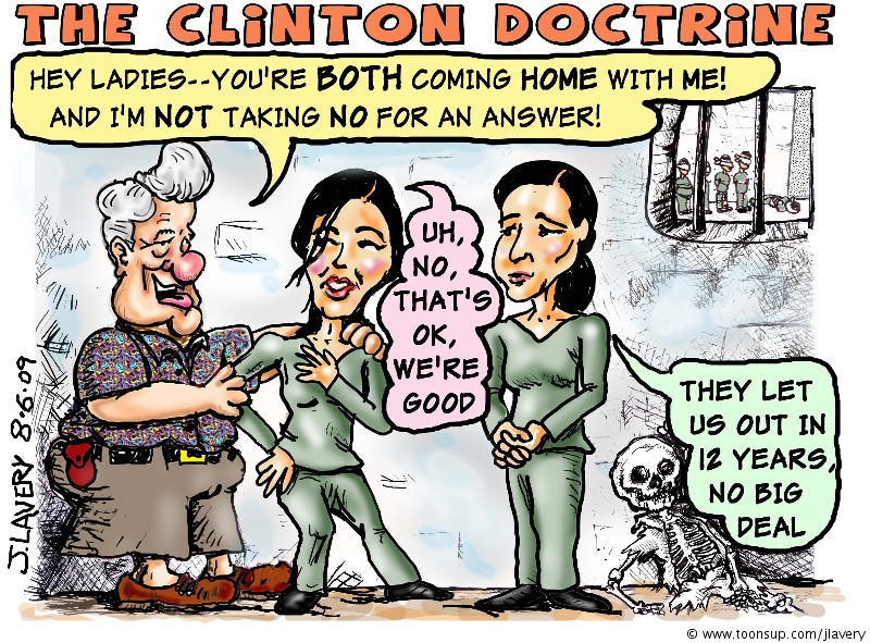 Cartoon: Bill Clinton: No Gals Left Behind 1