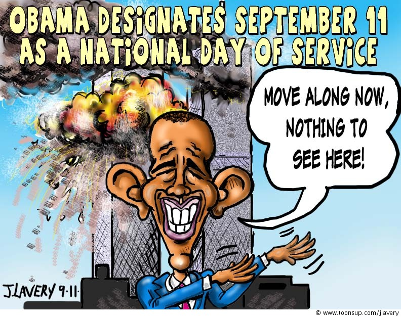 Cartoon: Obama Declares 9-11 A NationalDay of Service 1