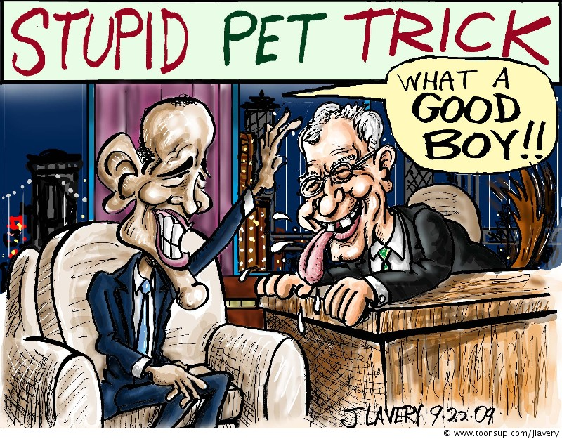 Concept Art / Character Design: Obama On Letterman 1