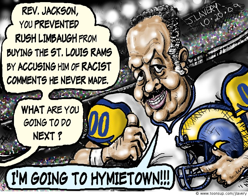 Cartoon: Jesse Jackson, NFL Commissioner 1