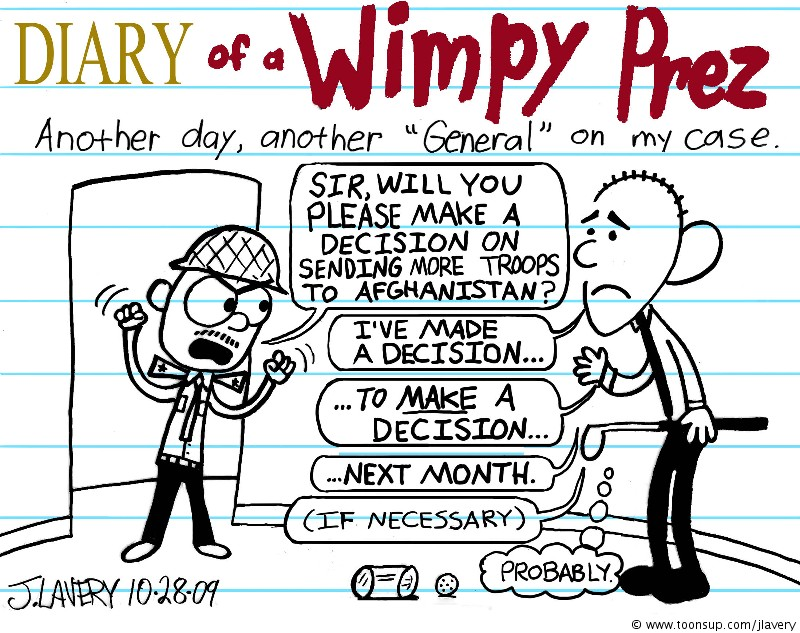 Cartoon: Diary of A Wimpy Prez 1