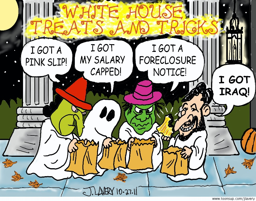 Cartoon: White House Halloween 1