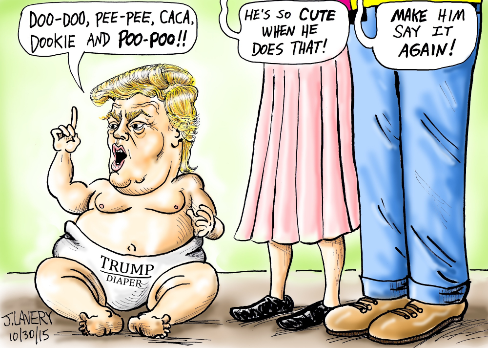 Caricature: Trump Brat 1