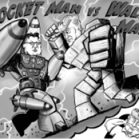 Rocket Man vs Wall Man