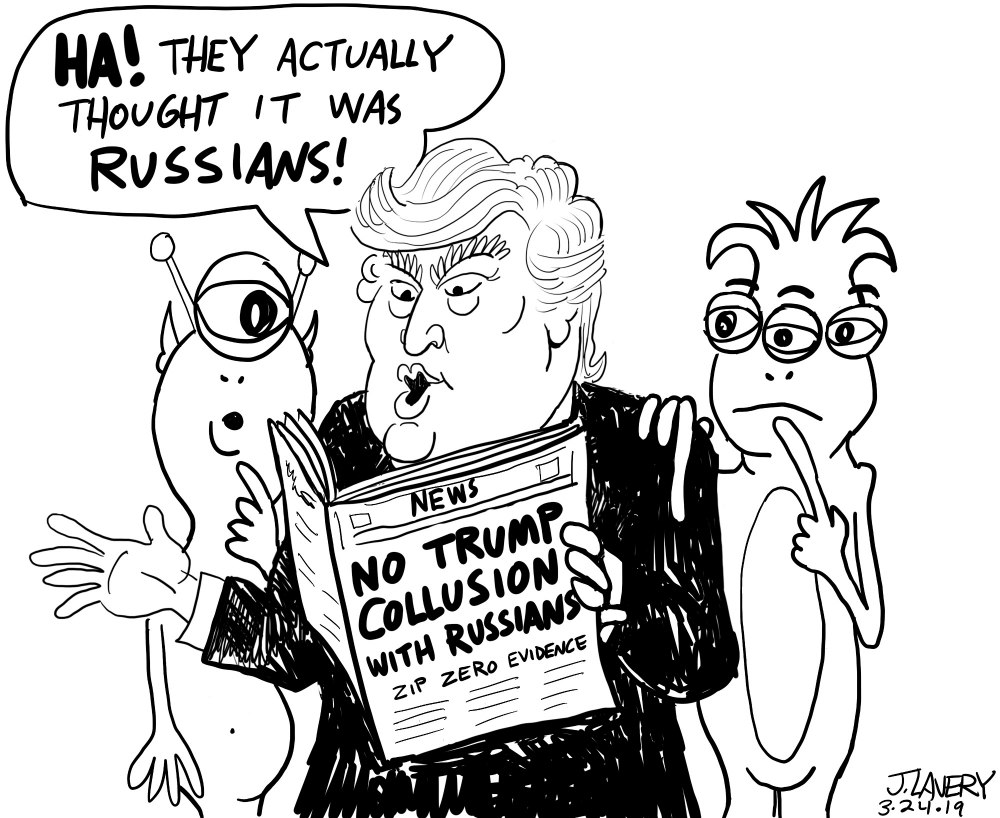 Caricature: No Russian Collusion 1
