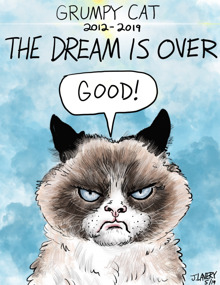 Karrikatur: Grumpy Cat RIP 1