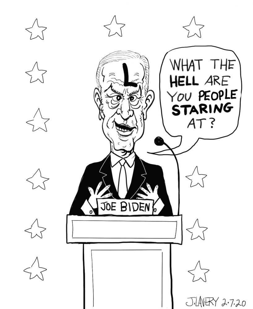 Caricature: Joe Biden Debate 1