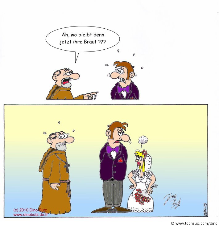 Cartoon: Hochzeit 1