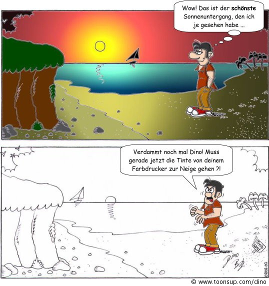Cartoon: Sonnenuntergang 1