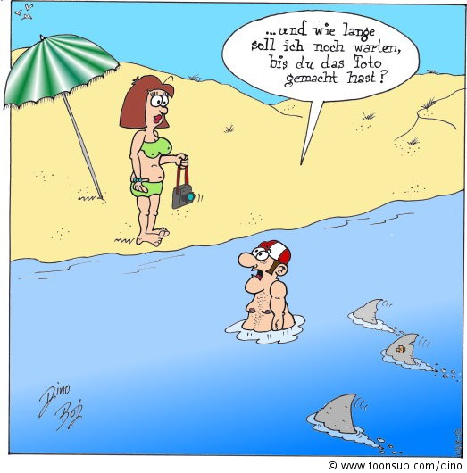 Cartoon: Badefreuden 1
