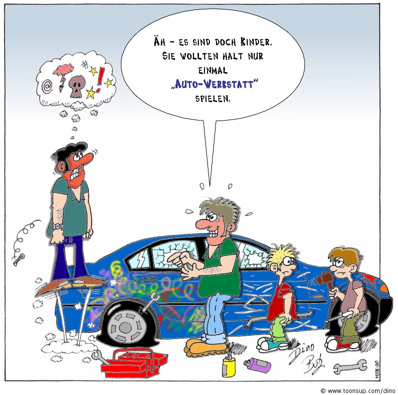 Cartoon: Autowerkstatt 1
