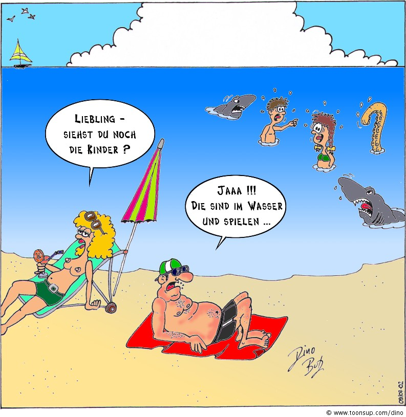 Cartoon: Urlaubsfreuden ... 1
