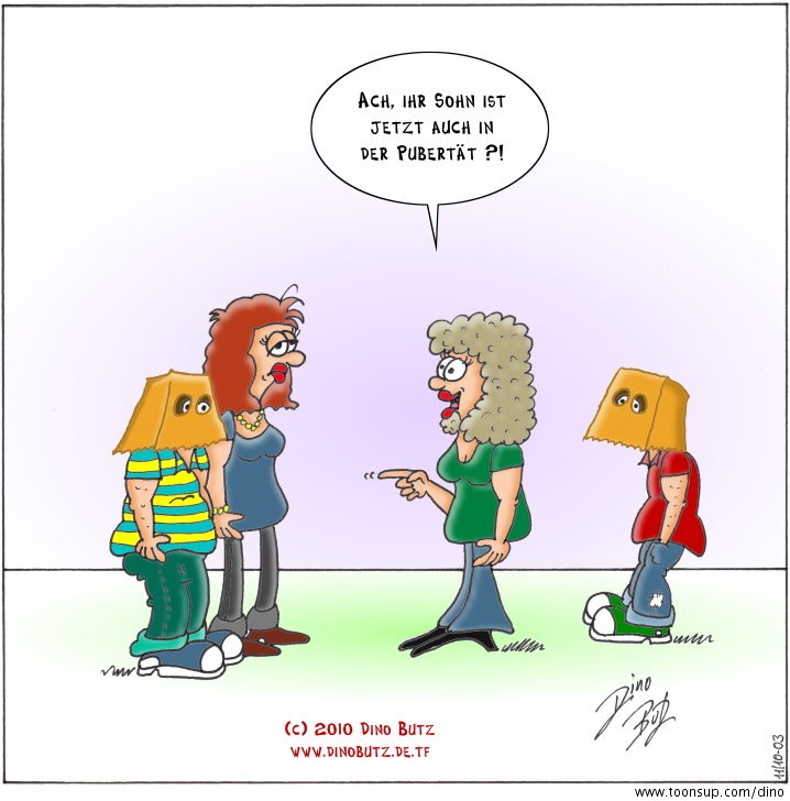 Cartoon: Pubertät 1