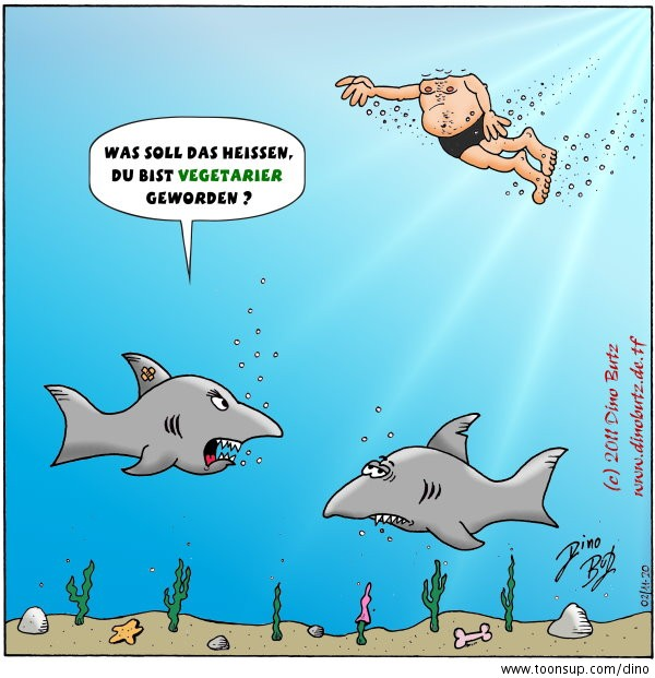 Cartoon: Fleischlos 1