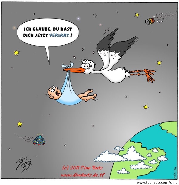 Cartoon: Irrflug 1