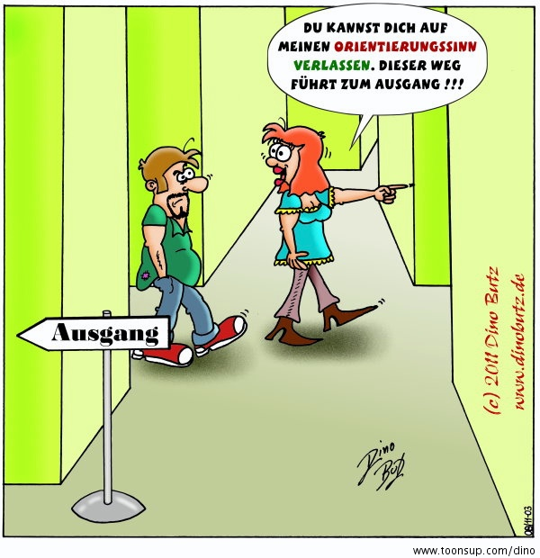Cartoon: Ohne Navi !!! 1