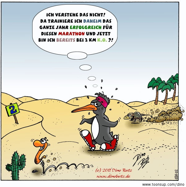 Cartoon: Olympia - Marathon 1