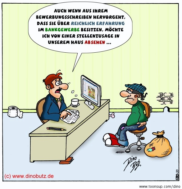 Cartoon: Erfolgreich bewerben 1