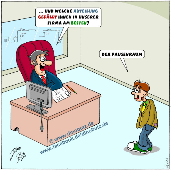 Cartoon: Arbeitseinstellung 1