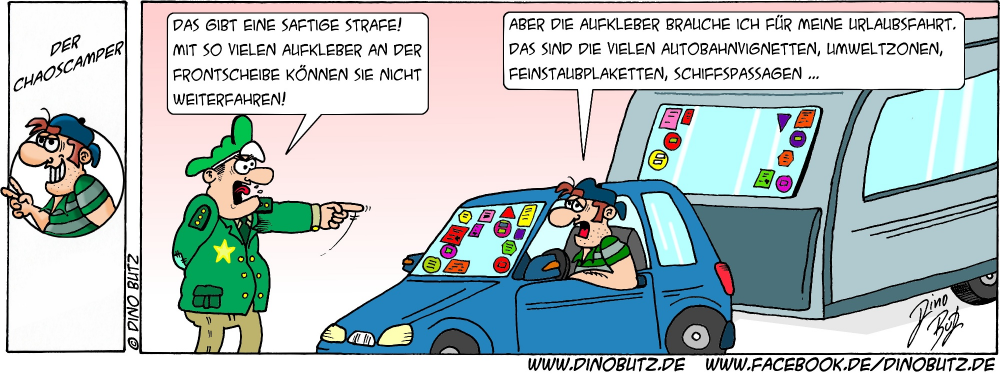 Cartoon: Der Chaoscamper 1