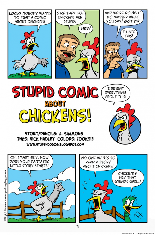 Cartoon: Stupid Comic About Chickens! 1