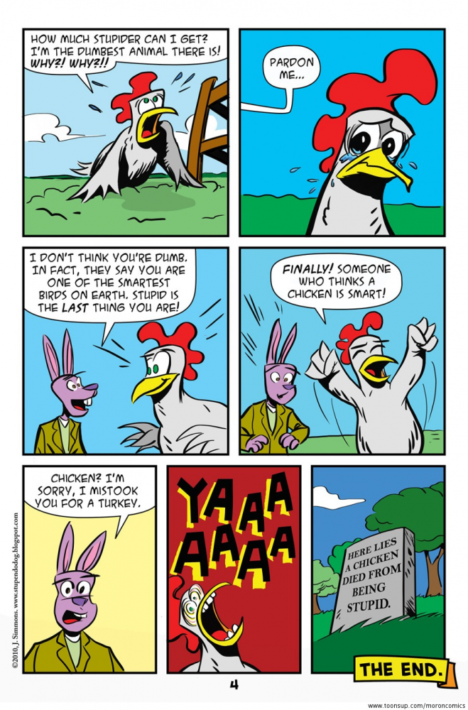 Cartoon: Stupid Comic About Chickens! 4