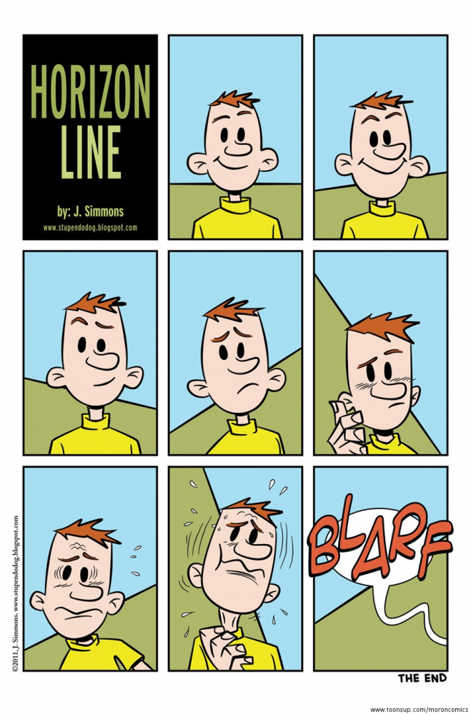 Cartoon: Horizon Line 1