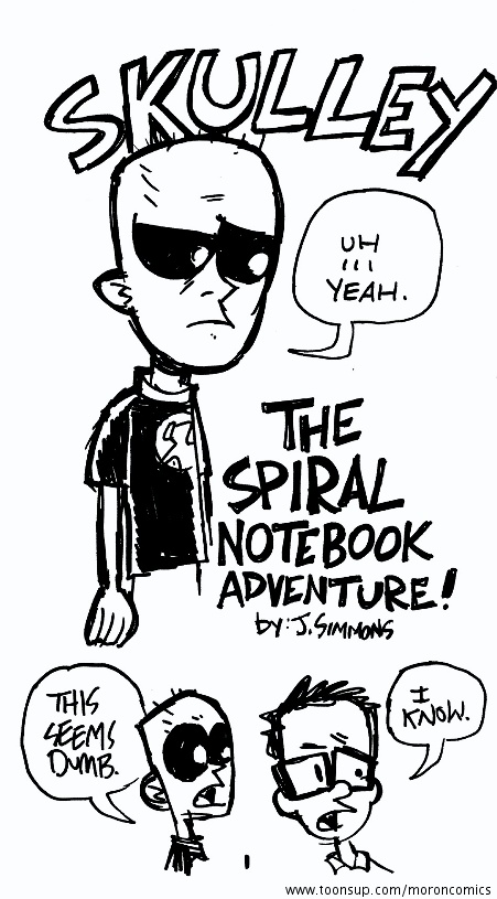 Cartoon: Skulley and the Spiral Notebook Adventure 1