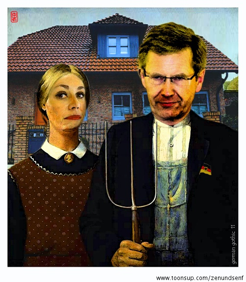 Cartoon: german gothic (Wulff 3) 1