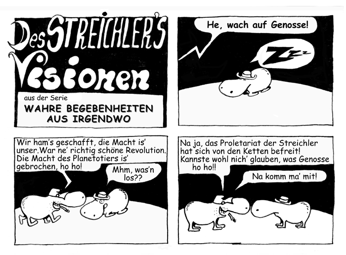 Cartoon: STREICHLER & Planetotier 5 1