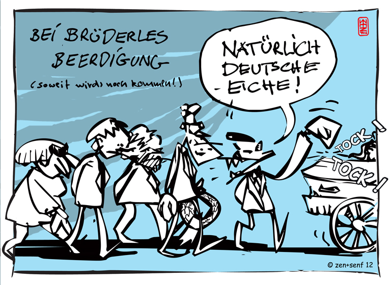 Cartoon: Brüderle - Deutsche Eiche 1