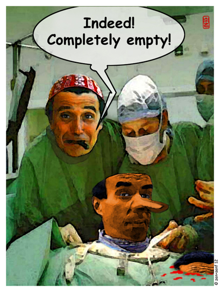 Cartoon: empty (selbstportrait) 1