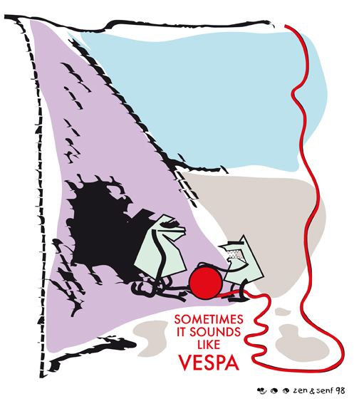 Cartoon: sound of vespa 3 1