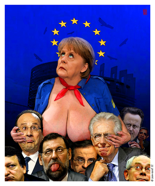 Cartoon: Merkel Mater Maxima 2