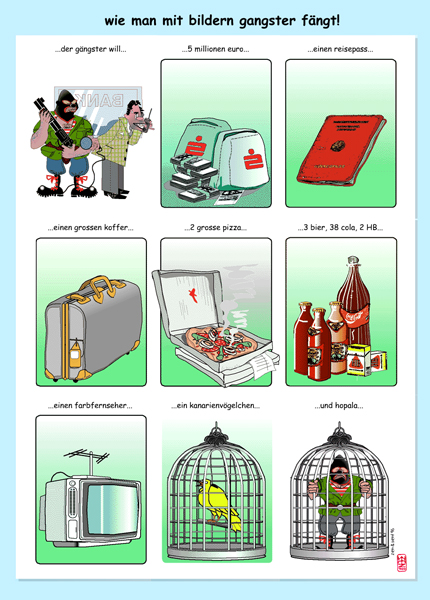 Cartoon: Gangsterfangen 10