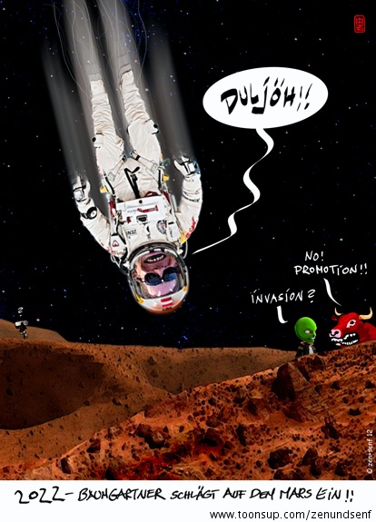Cartoon: BAUMGARTNER 1