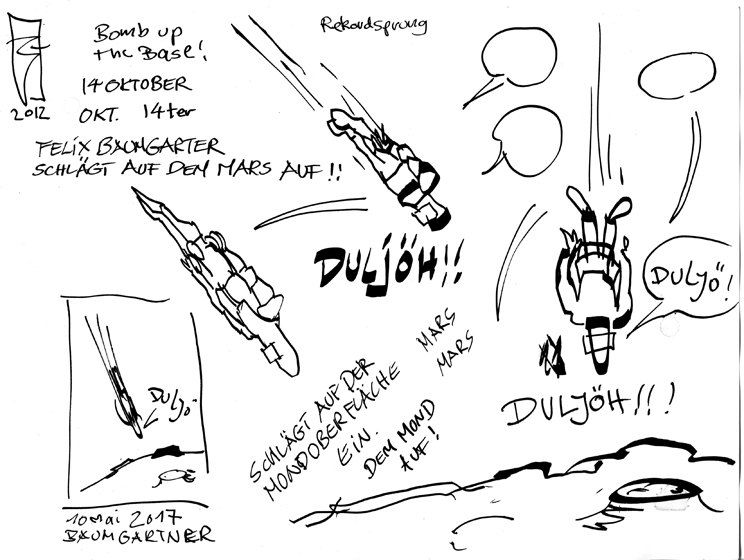 Cartoon: BAUMGARTNER 3